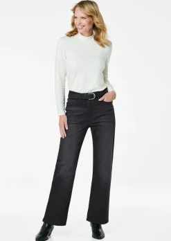Jean ample VERA en denim extensible