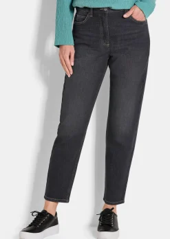 Jean mom SARA en coton stretch