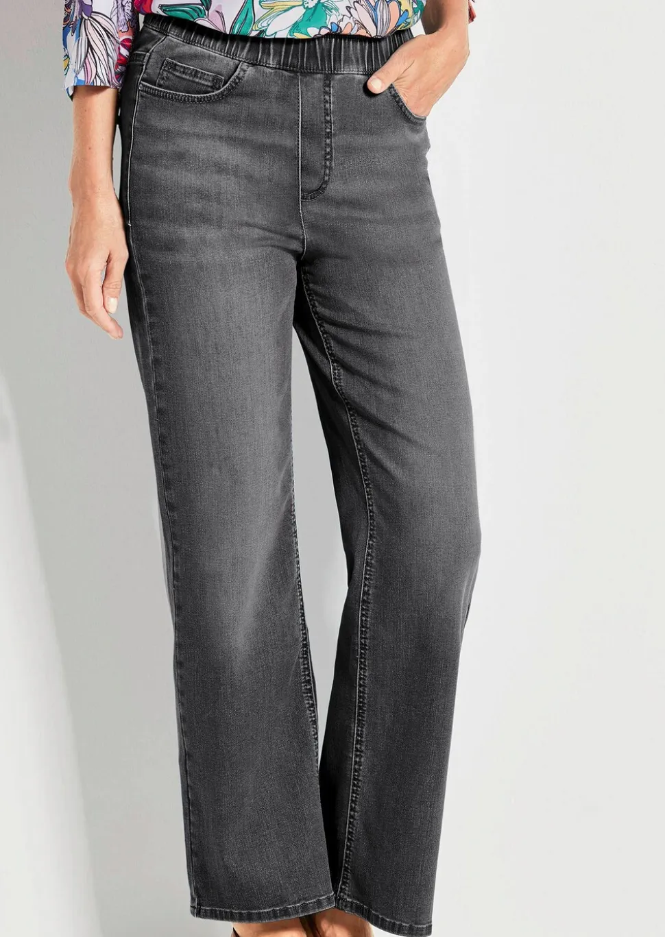 Jean·VERA·à·taille·élastique avec jambes amples