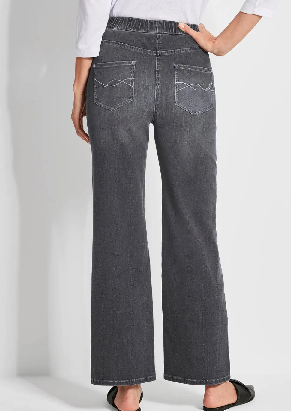 Jean·VERA·à·taille·élastique avec jambes amples