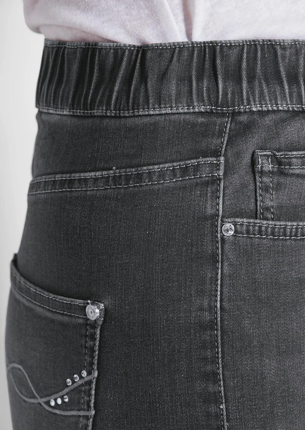 Jean·VERA·à·taille·élastique avec jambes amples