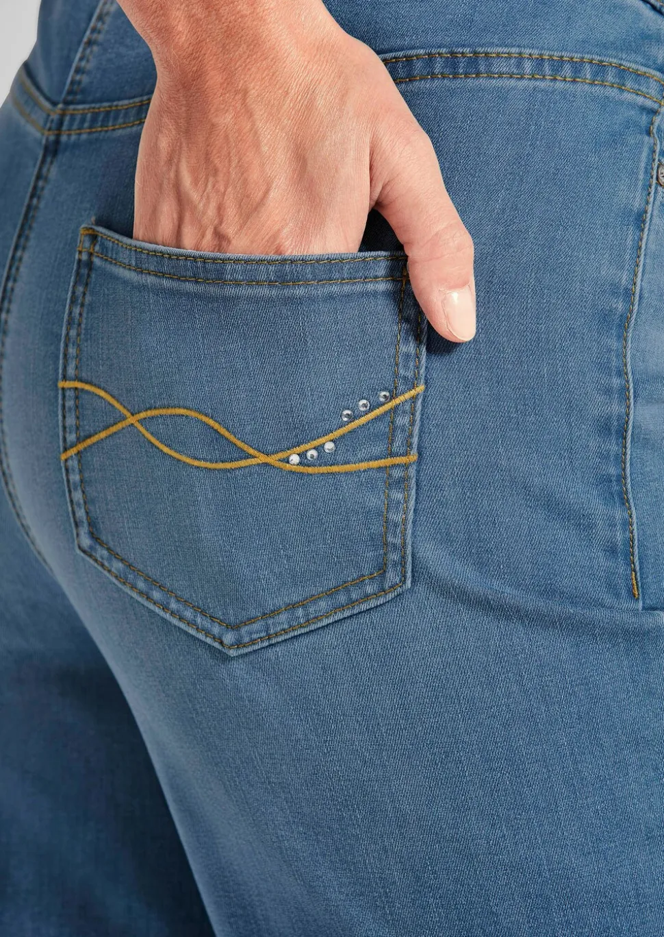 Jean·VERA·à·taille·élastique avec jambes amples