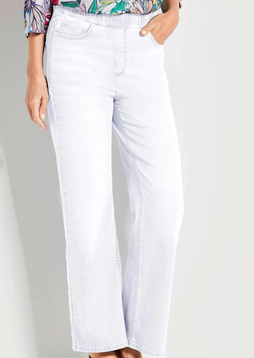 Jean·VERA·à·taille·élastique avec jambes amples