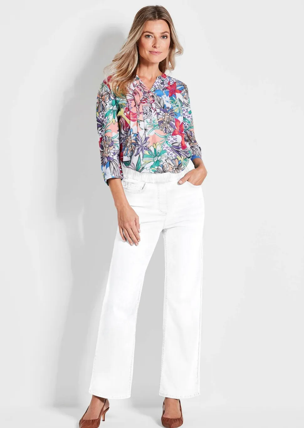 Jean·VERA·à·taille·élastique avec jambes amples