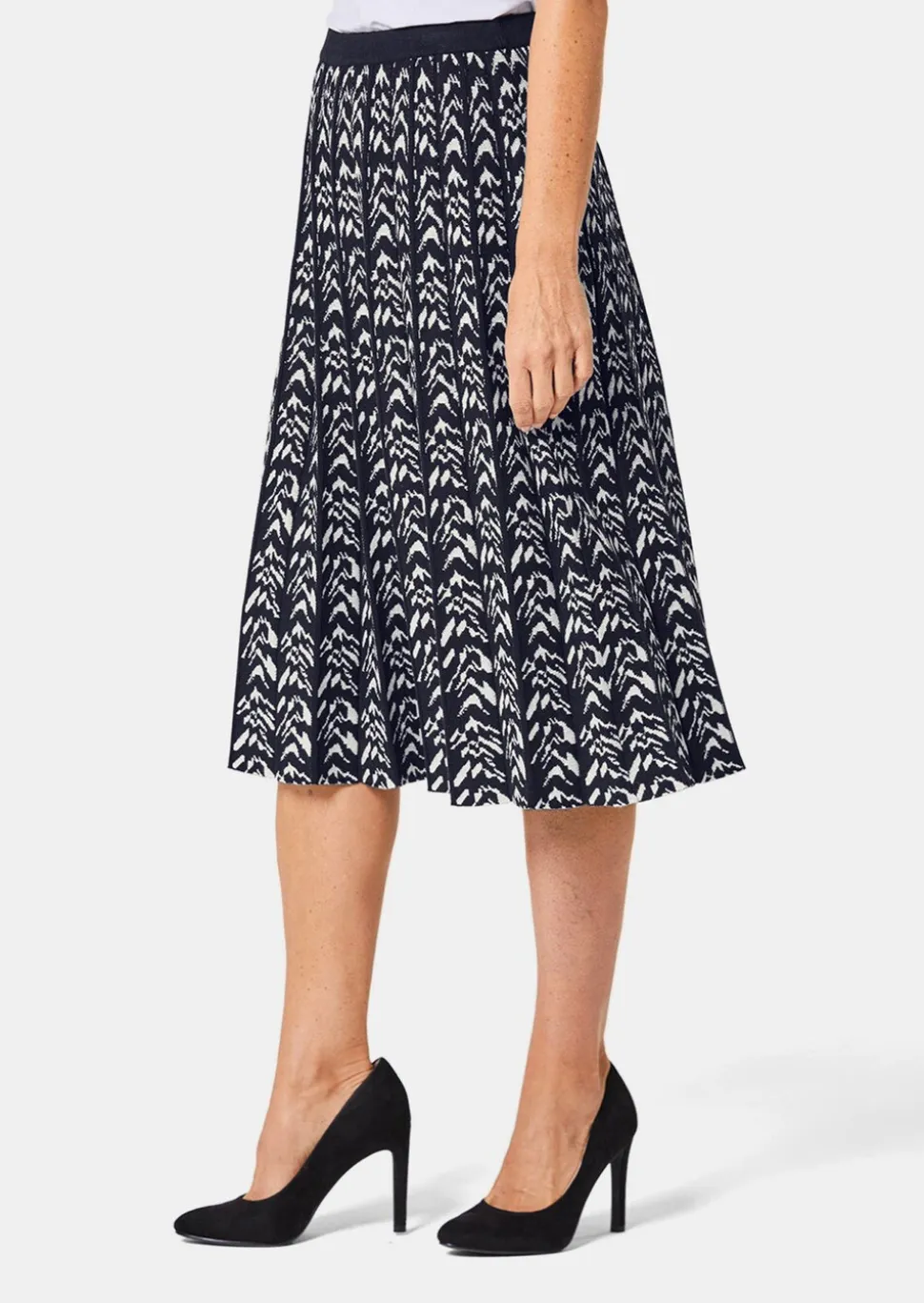 Jupe en tricot jacquard