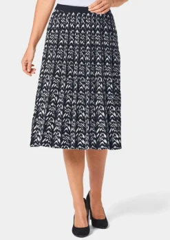 Jupe en tricot jacquard