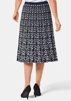Jupe en tricot jacquard