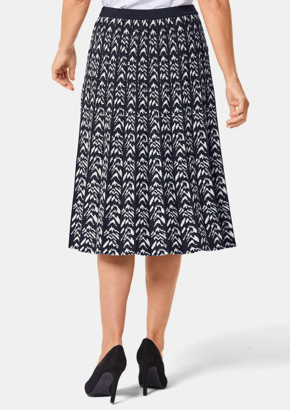 Jupe en tricot jacquard