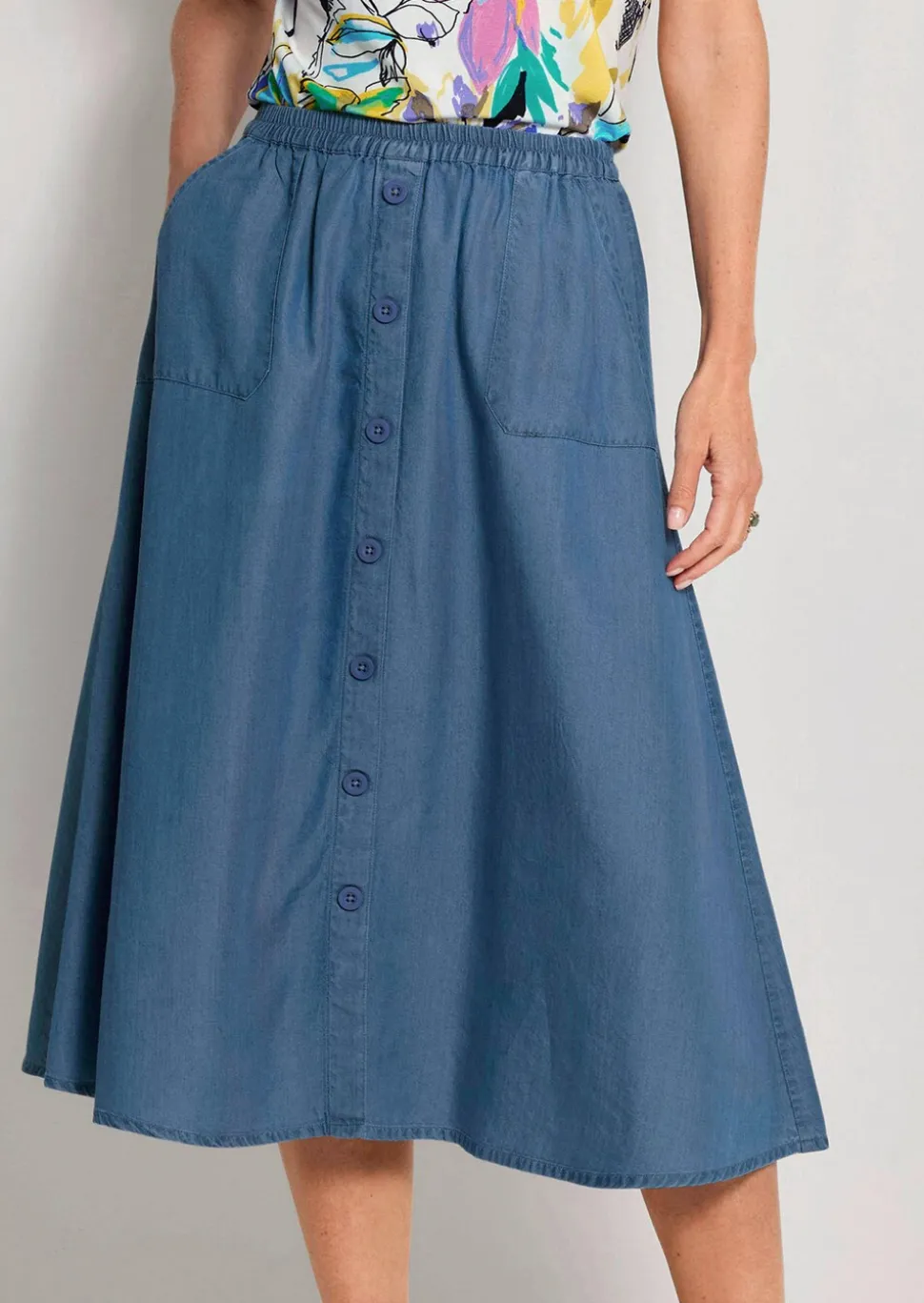 Jupe légère en Tencel, avec poches