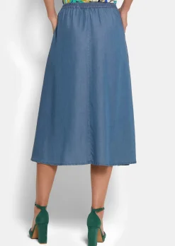 Jupe légère en Tencel, avec poches