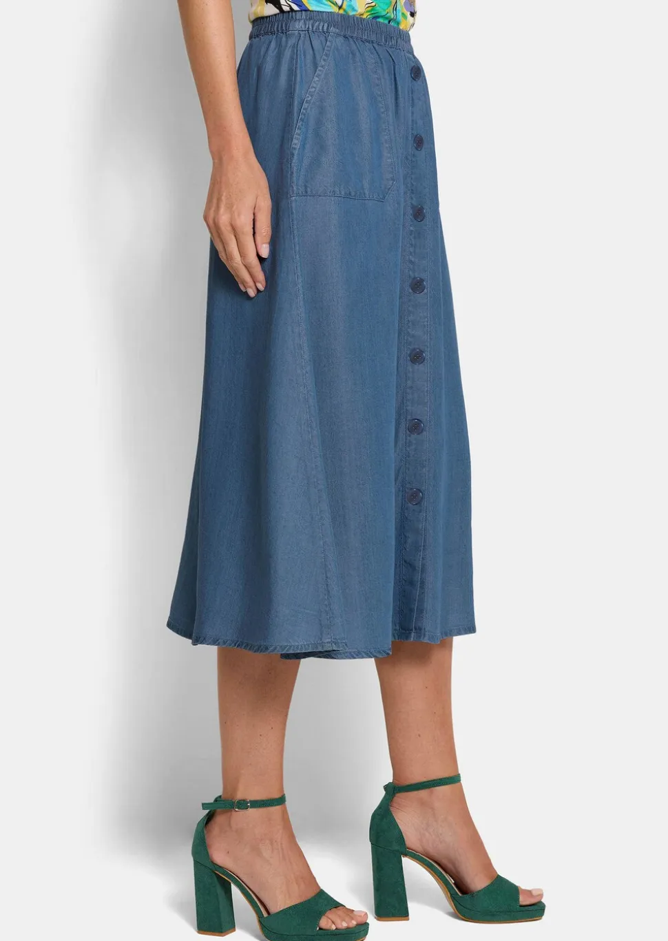 Jupe légère en Tencel, avec poches