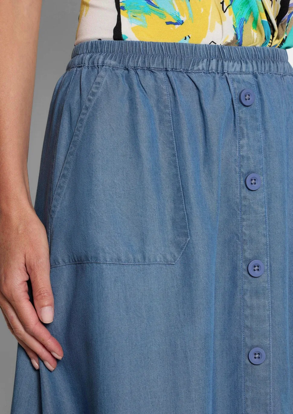 Jupe légère en Tencel, avec poches