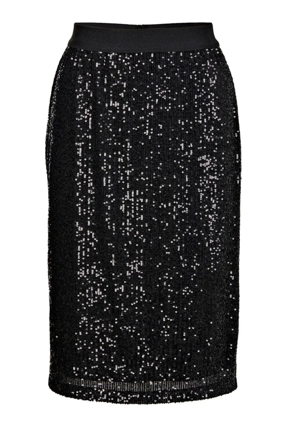 Jupe à paillettes avec taille élastique confort