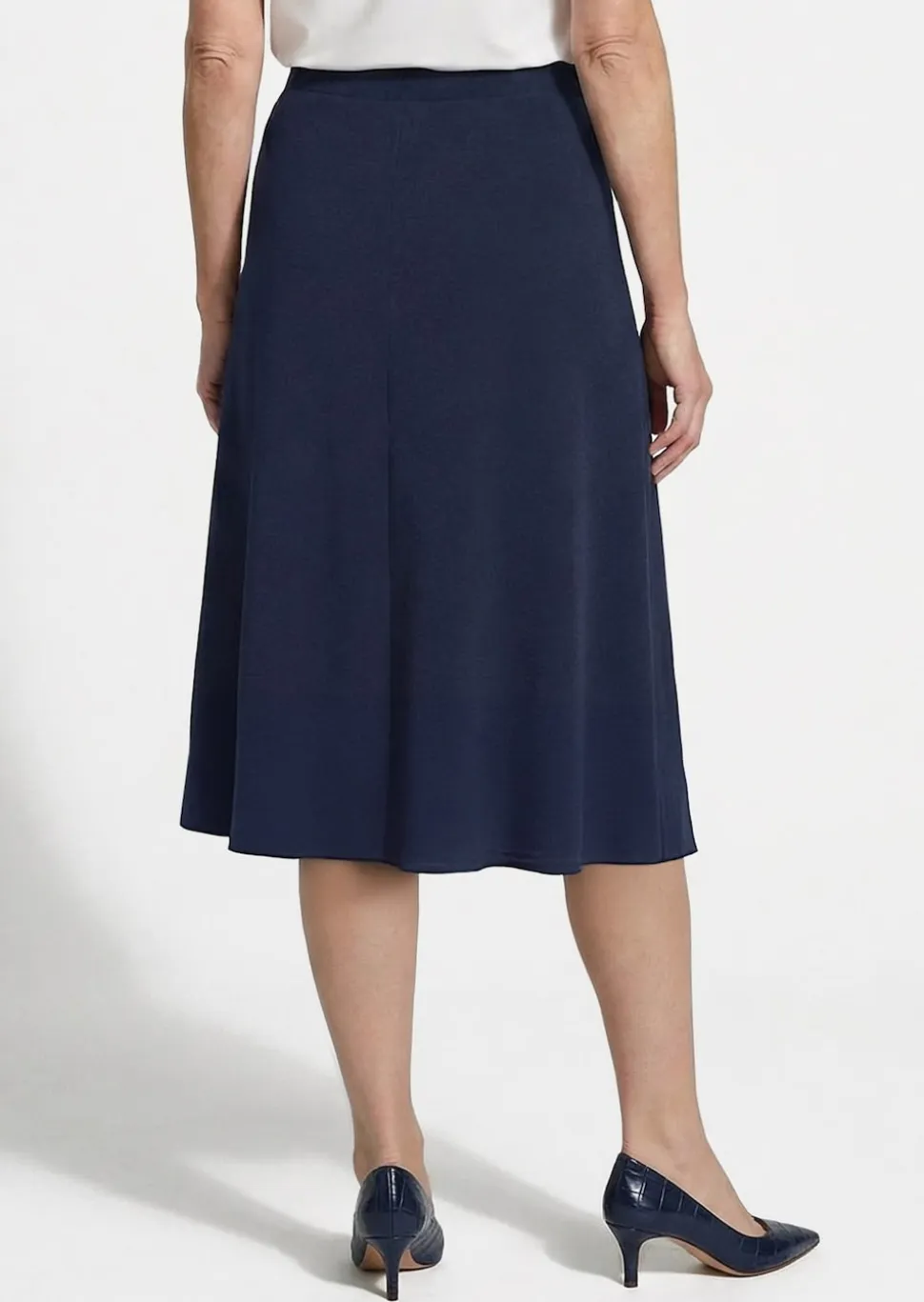 Jupe évasée en jersey avec taille élastique