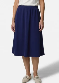 Jupe évasée en jersey avec taille élastique