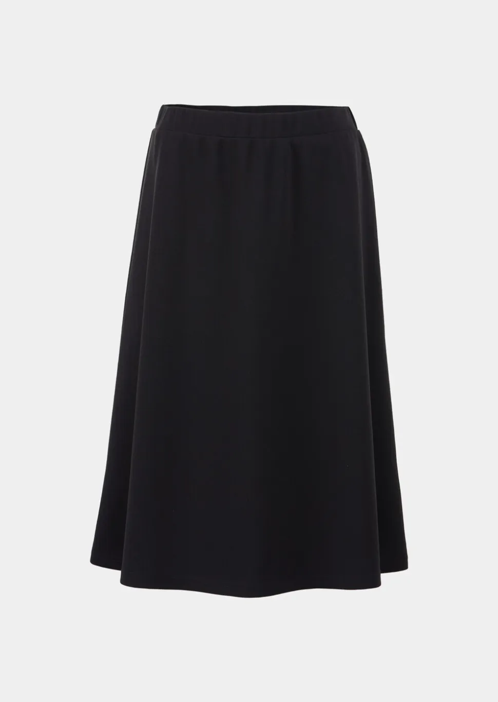 Jupe évasée en jersey avec taille élastique