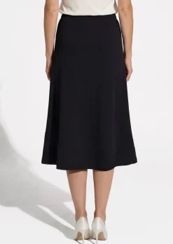 Jupe évasée en jersey avec taille élastique