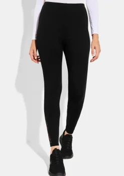 Legging avec empiècement en dentelle