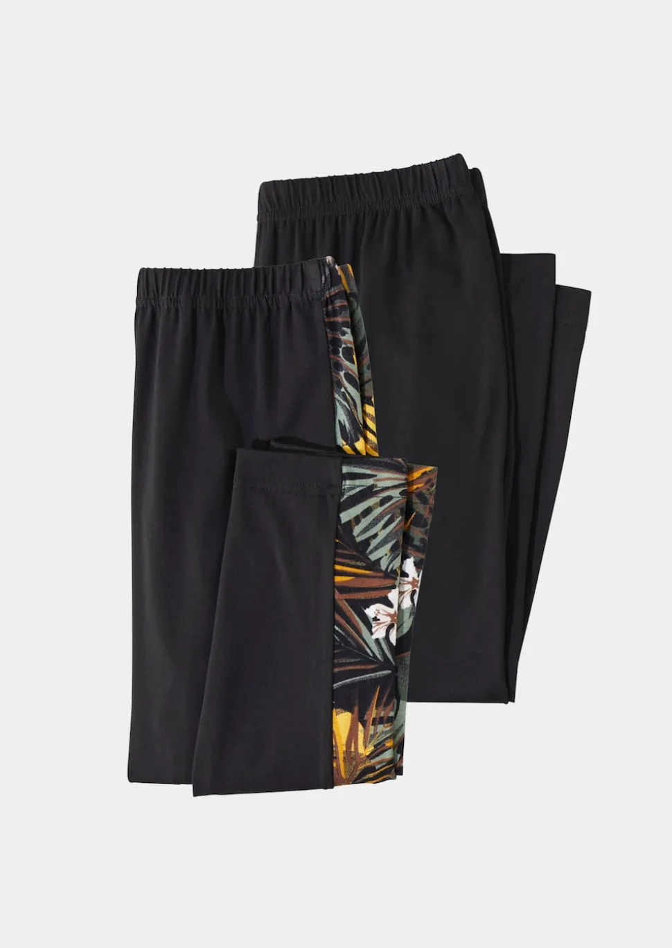 Legging soyeux en lot de 2