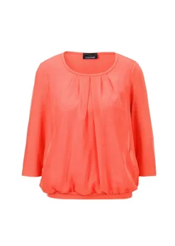 Élégant T-shirt aspect chemisier