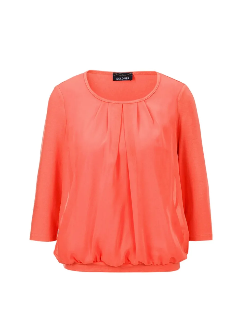 Élégant T-shirt aspect chemisier