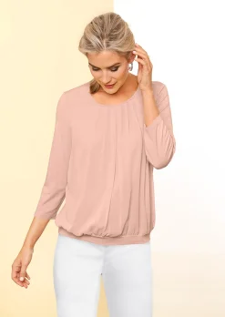 Élégant T-shirt aspect chemisier