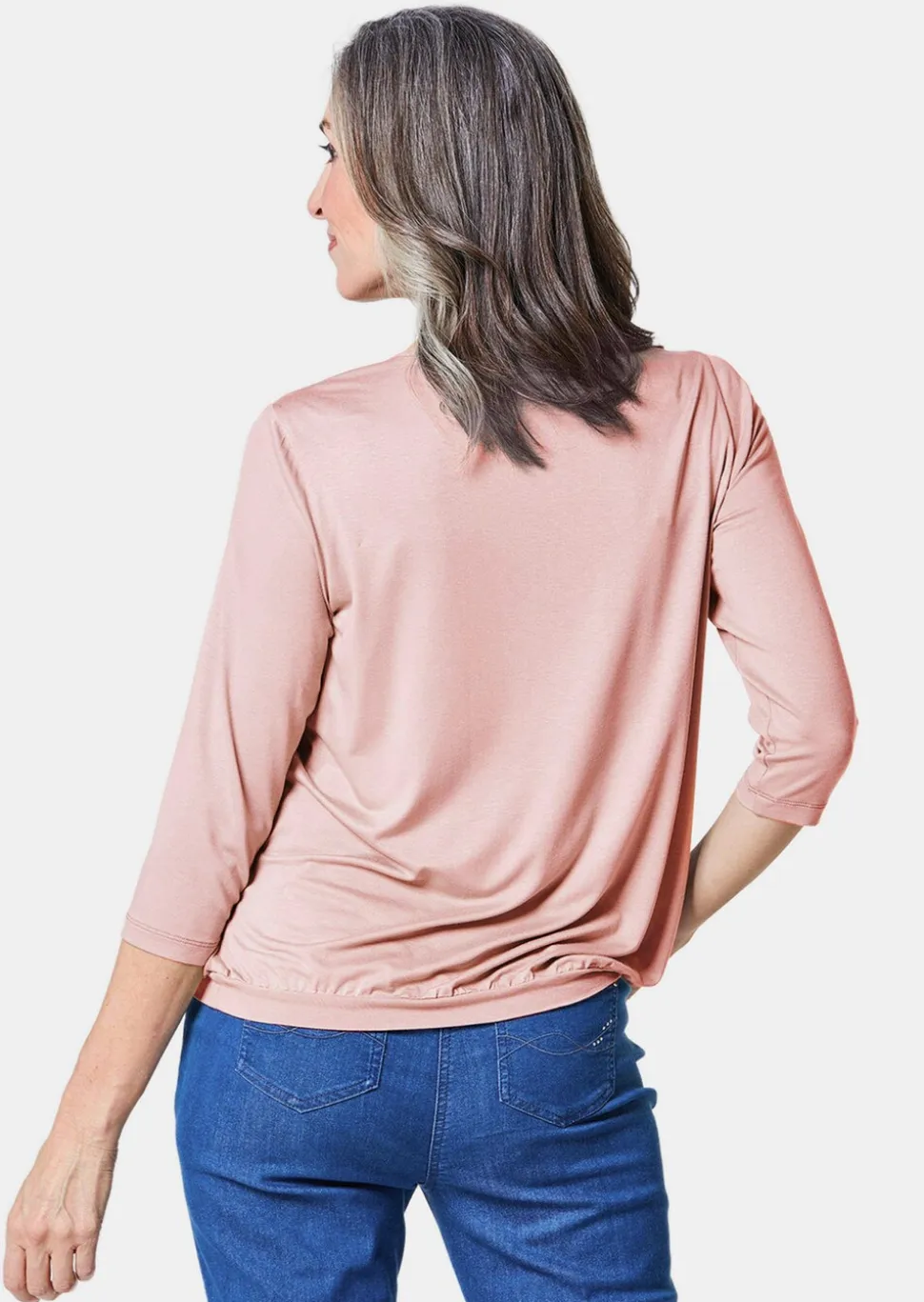 Élégant T-shirt aspect chemisier
