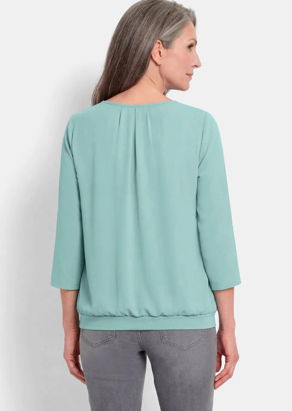 Élégant T-shirt aspect chemisier