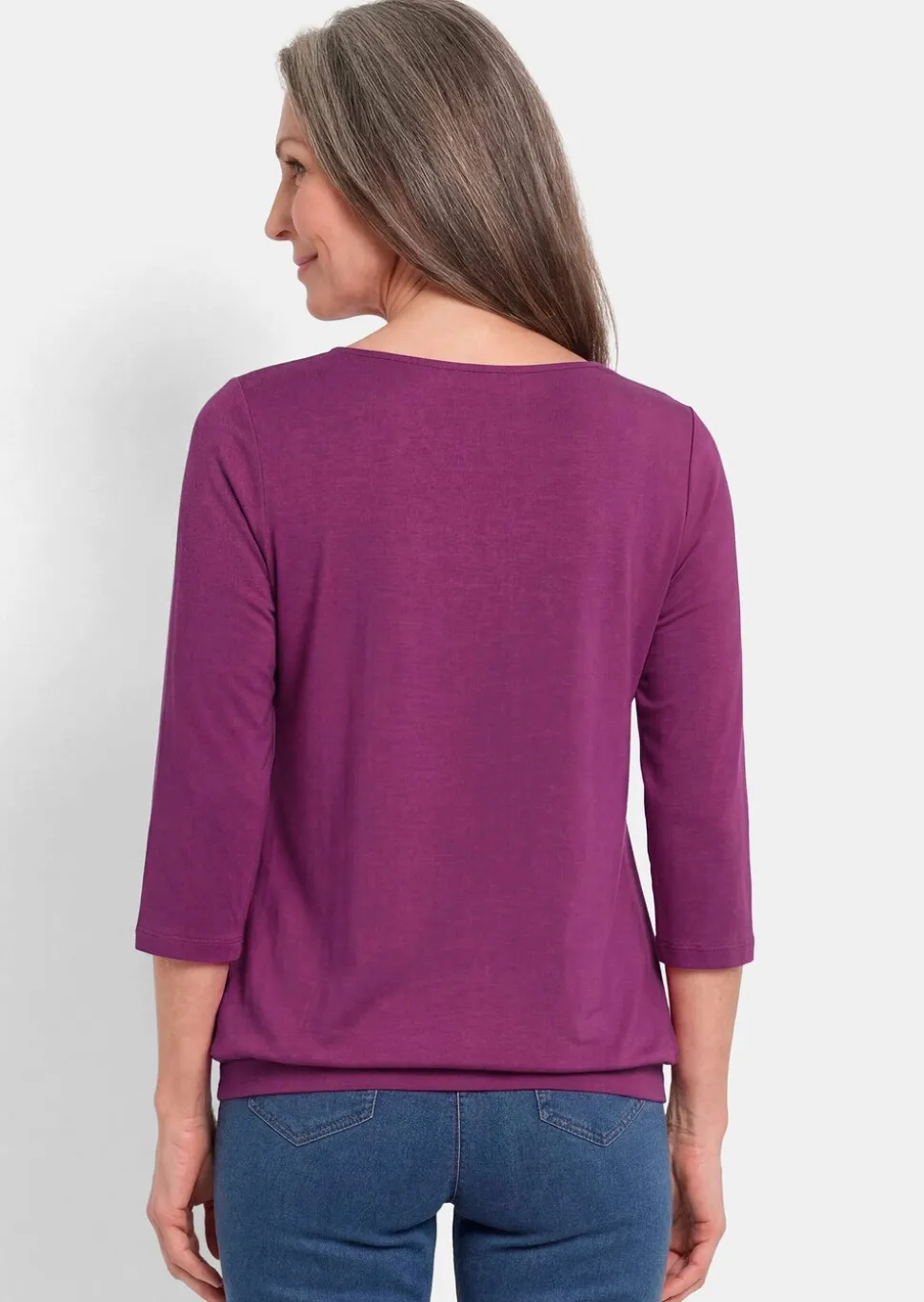 Élégant T-shirt aspect chemisier