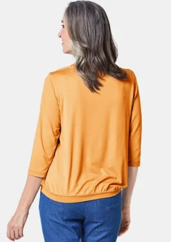 Élégant T-shirt aspect chemisier