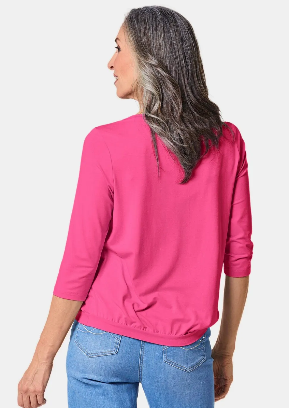 Élégant T-shirt aspect chemisier