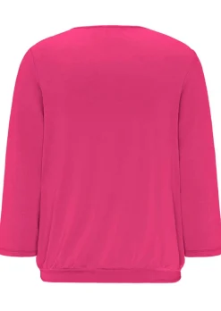Élégant T-shirt aspect chemisier