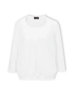 Élégant T-shirt aspect chemisier