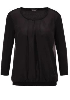 Élégant T-shirt aspect chemisier