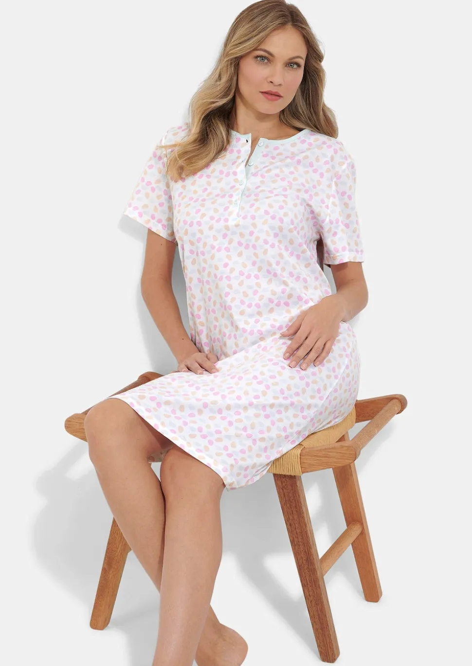 Lot de 2 chemises de nuit en coton
