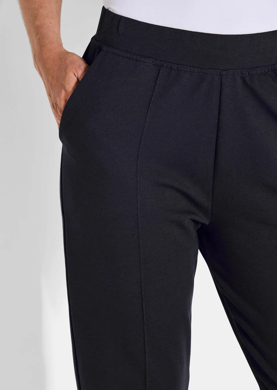 Lot de deux pantalons de jogging avec plis nervure
