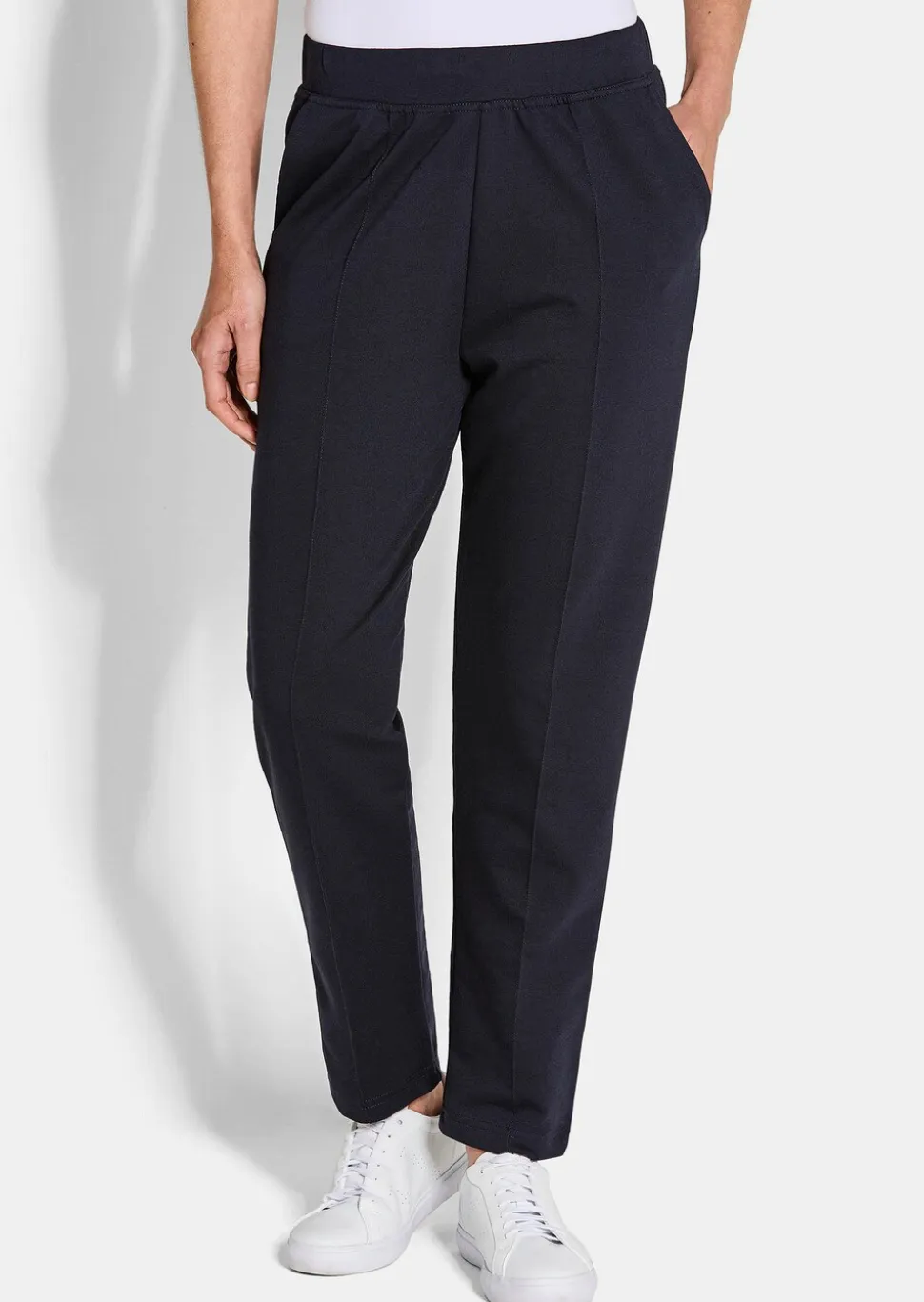 Lot de deux pantalons de jogging avec plis nervure