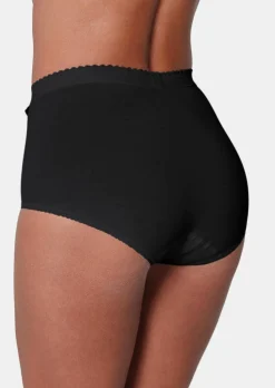Lot de deux slips en coton avec Elasthanne