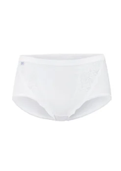 Lot de 4 slips taille basse avec empiècement en dentelle