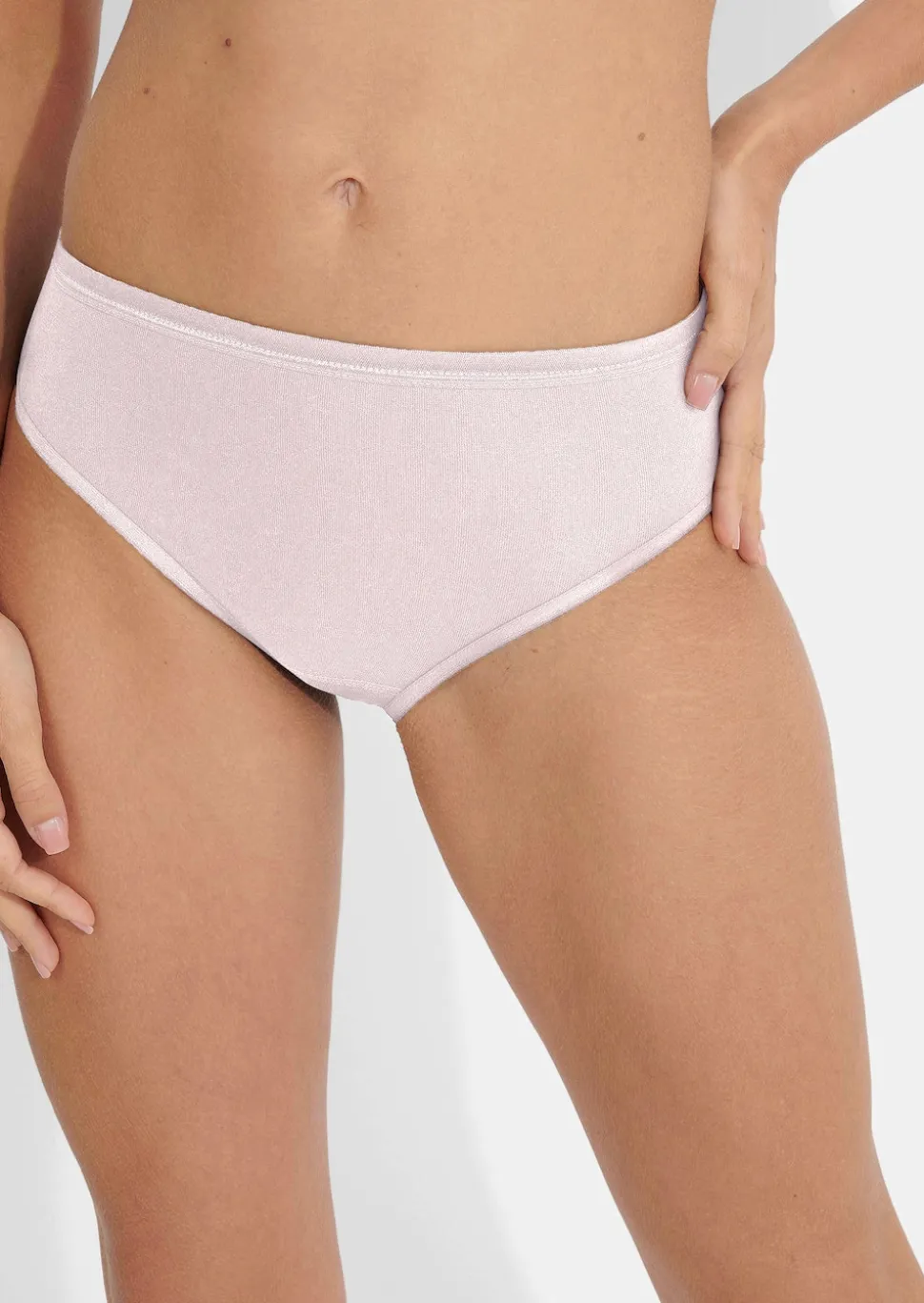 Lot de 2 slips taille basse à côtes fines
