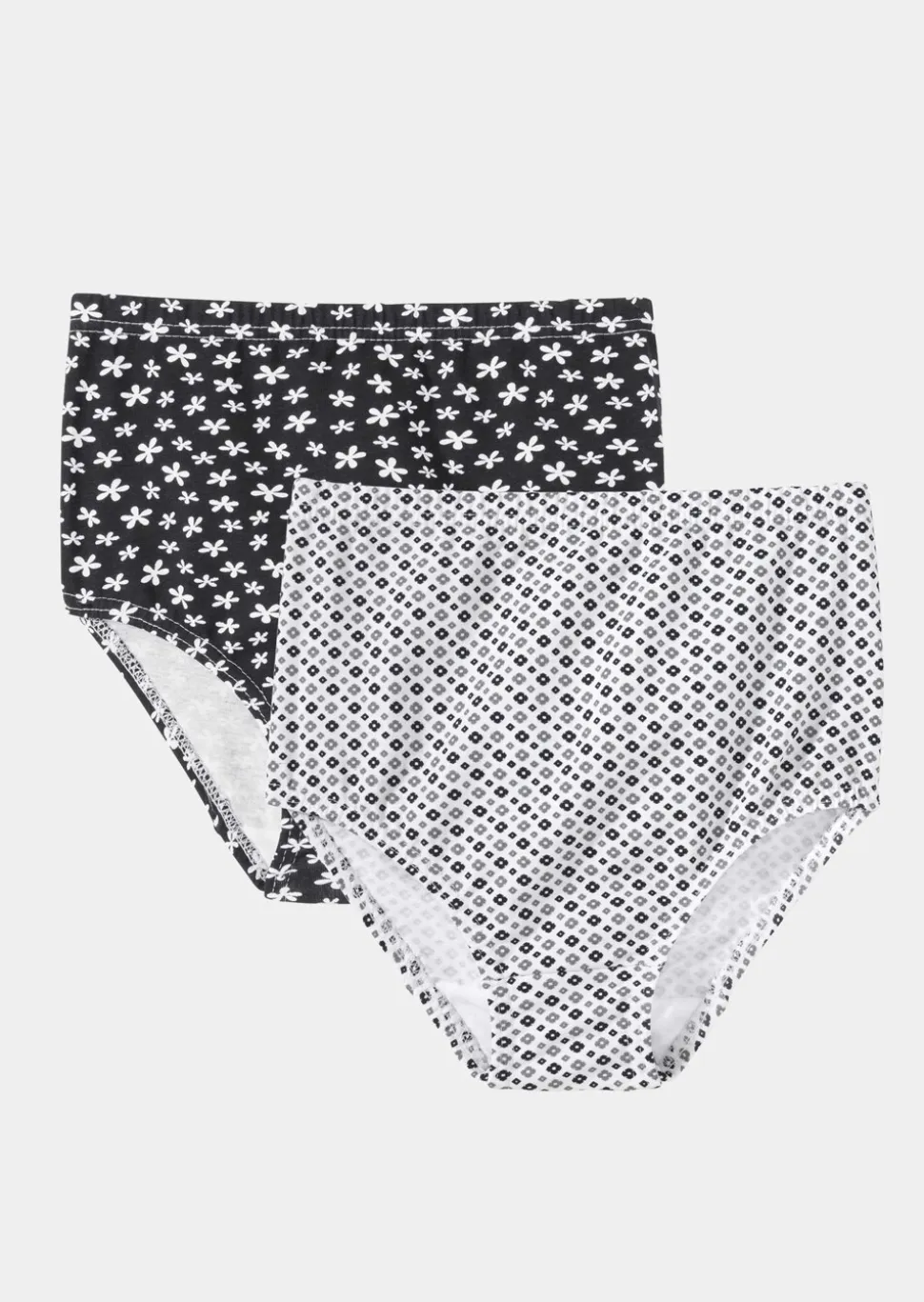 Lot de slips taille haute en coton