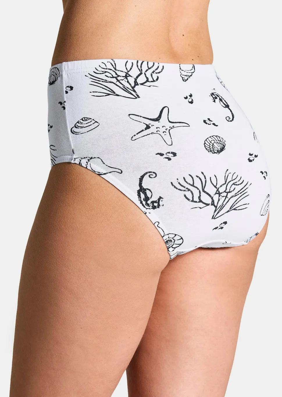 Lot de slips taille haute en coton