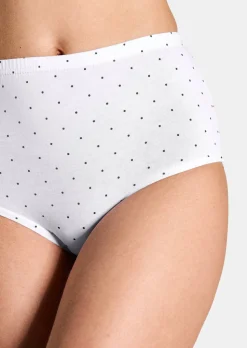 Lot de slips taille haute en coton