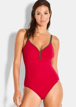 Maillot de bain avec décolleté féminin