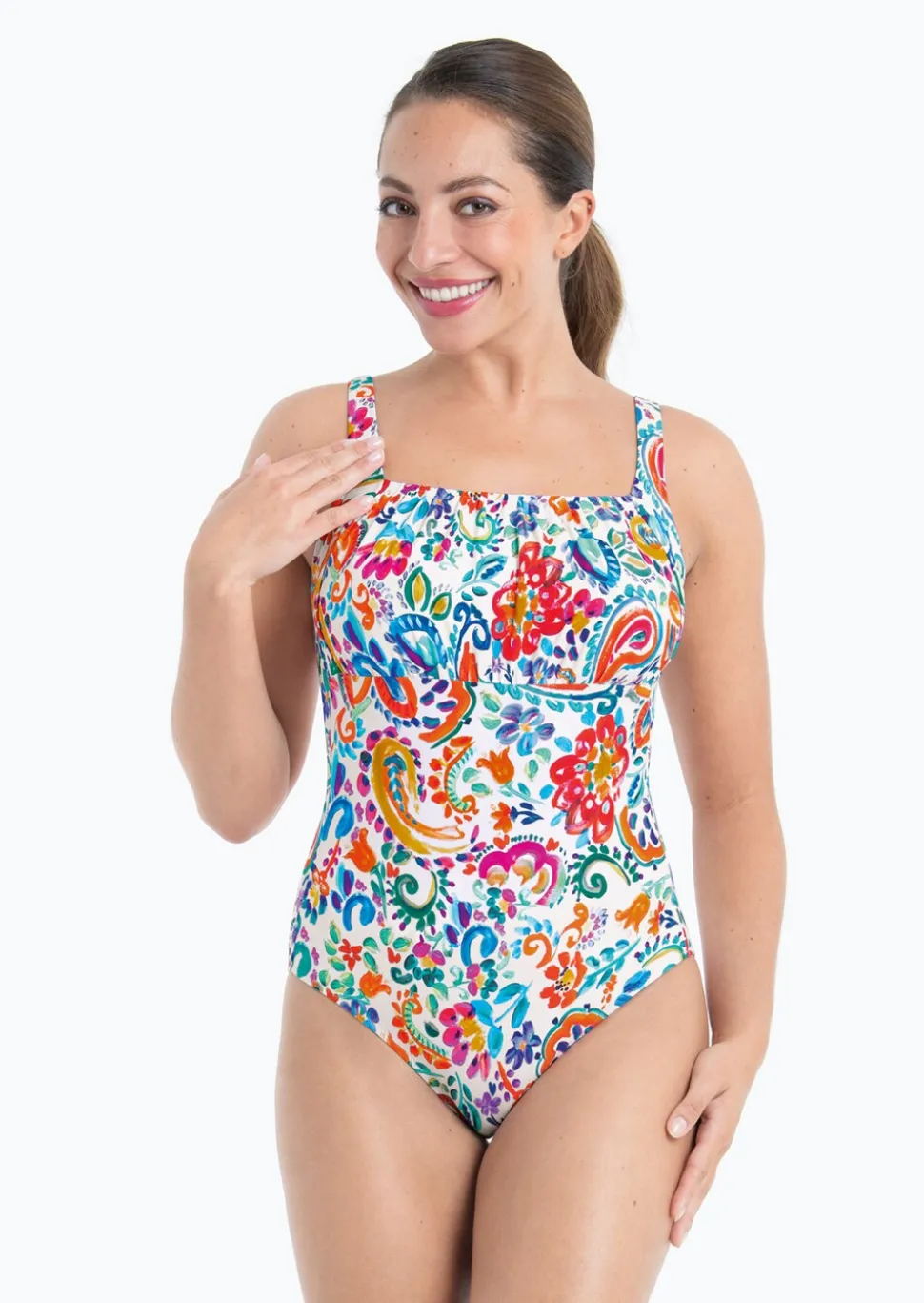 Maillot de bain avec détails smockés