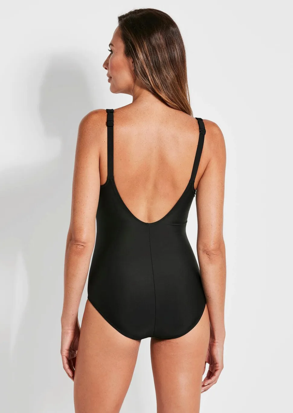 Maillot de bain avec encolure en V et doublure en filet
