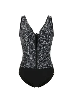 Maillot de bain avec motif à pois.