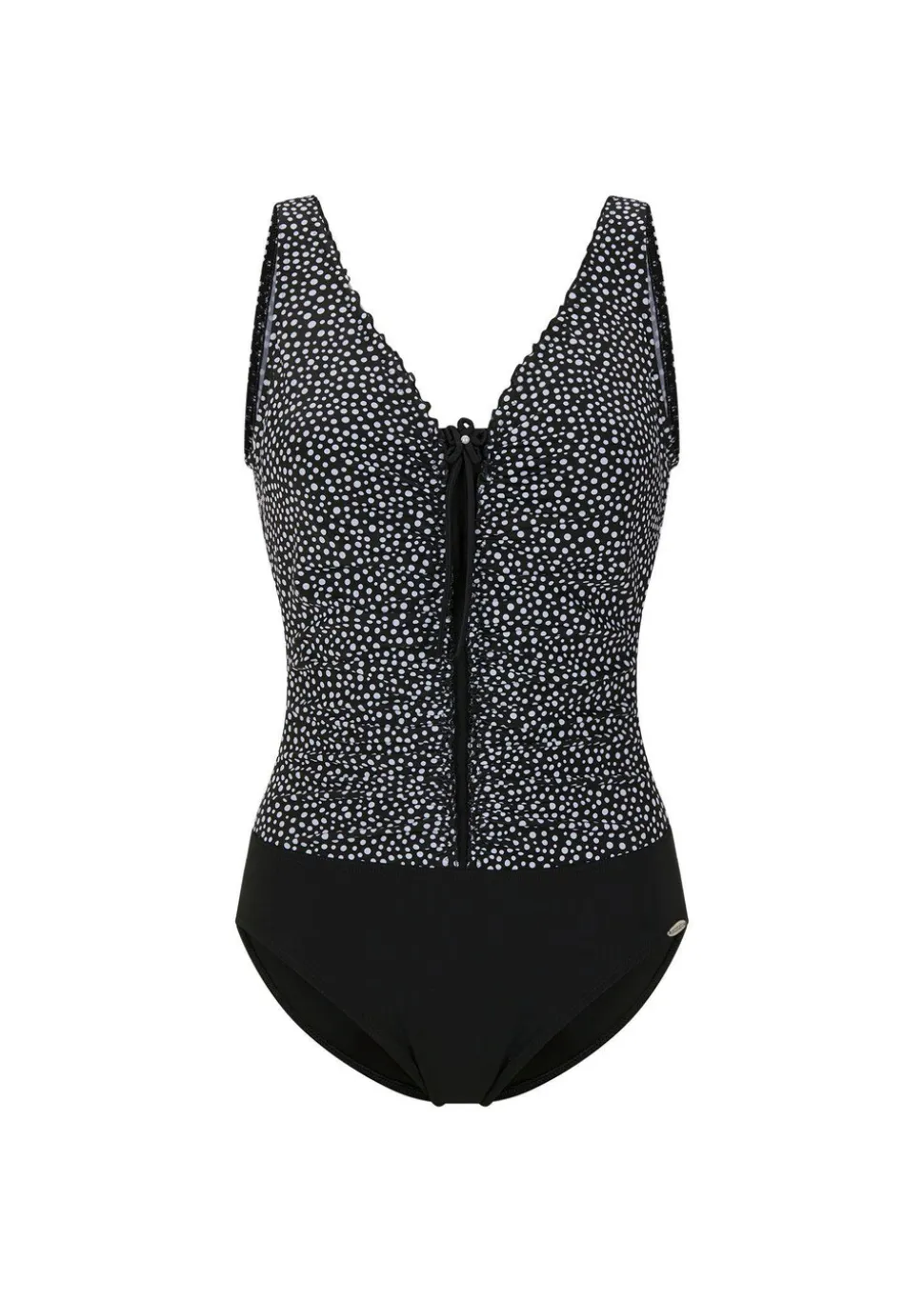 Maillot de bain avec motif à pois.