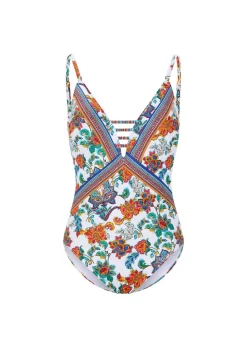 Maillot de bain à motif fleuri