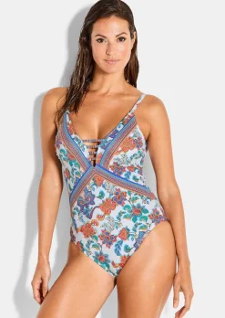 Maillot de bain à motif fleuri